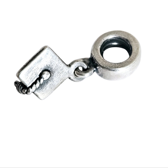 Pandora Graduation Cap Charm 925 Silver - Picture 2 of 13